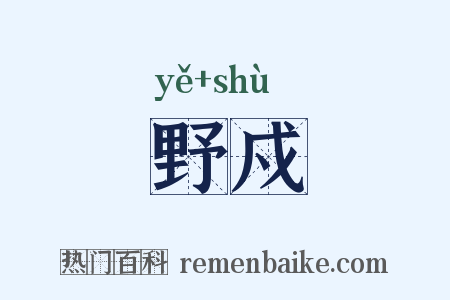 野戍是什么意思的图片